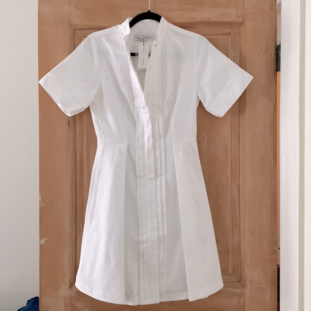 Proenza Schouler white cotton button down dress